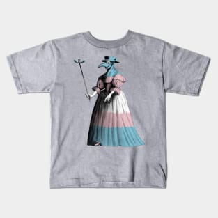 Trans Lady Plague Doctor (antique) Kids T-Shirt